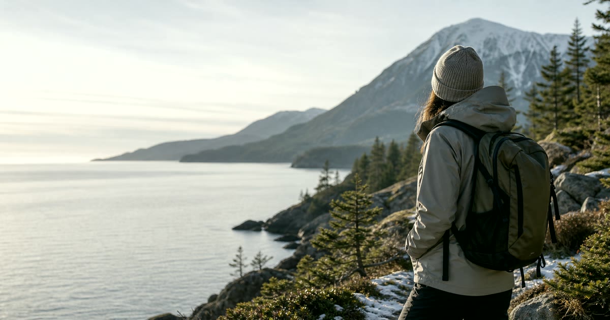 High-performance outdoor gear arranged for a summer road trip