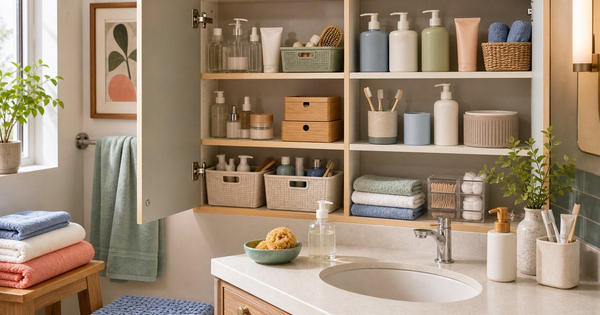 The Bathroom Cabinet Reset for Skin, Hair, and Oral Care Basics
