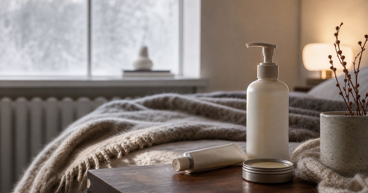 Body Lotion, Hand Cream, and Lip Repair for Dry Apartment Winters