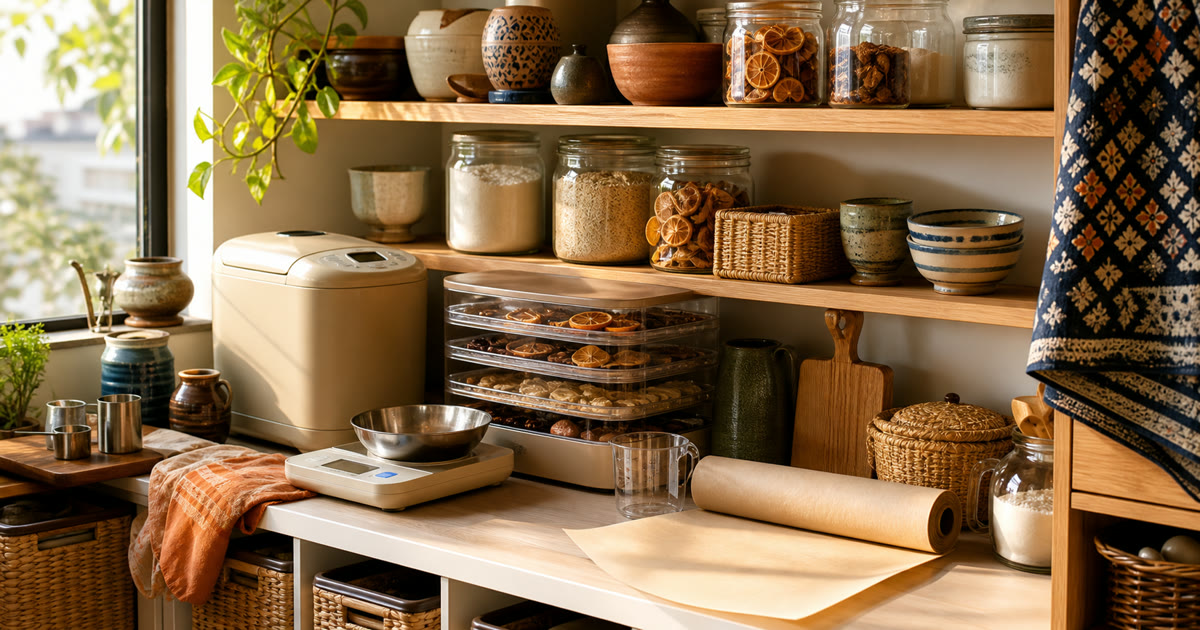 The Bread Maker and Food Dehydrator Shelf for Slow Weekend Prep
