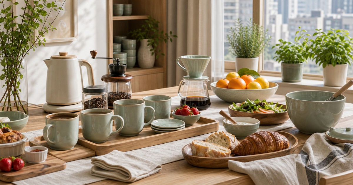 The Brunch Table Edit: Mugs, Serving Trays, and Simple Prep Tools