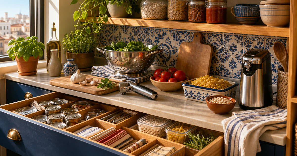 The Can Opener, Colander, and Garlic Press Drawer for Pantry Dinners