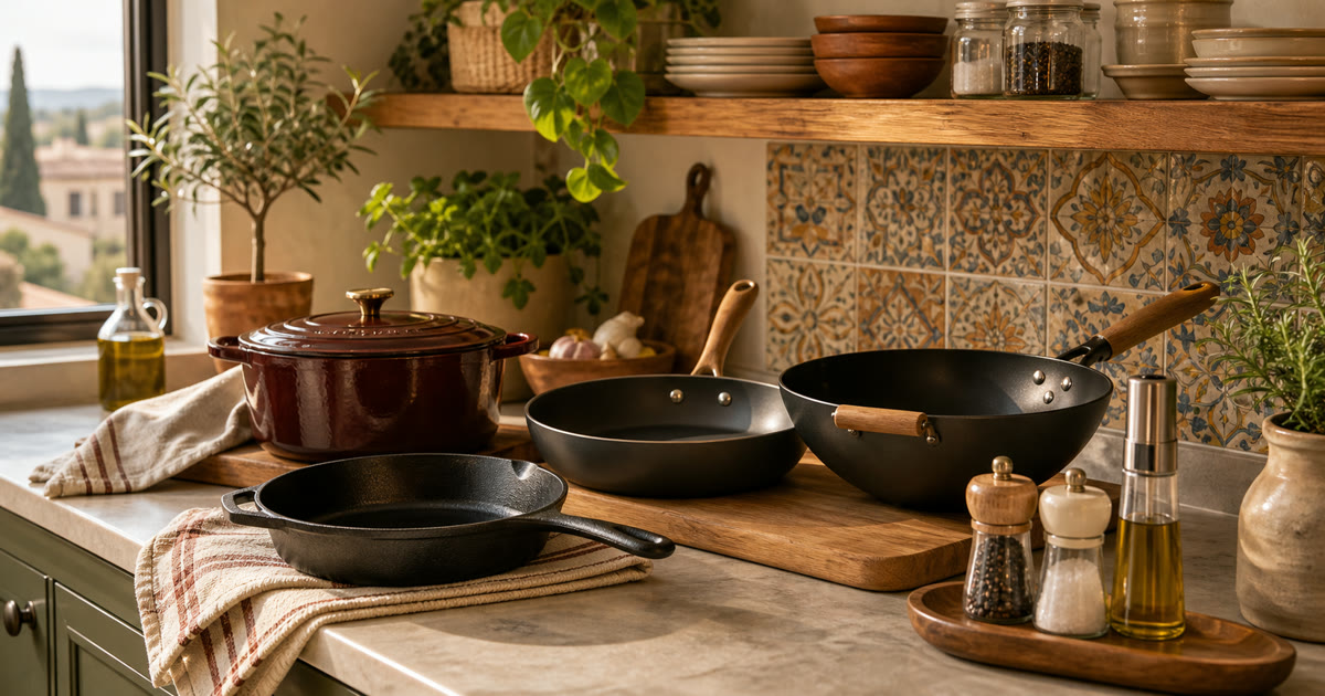 The Cast Iron, Dutch Oven, and Nonstick Weekend Cooking Shelf