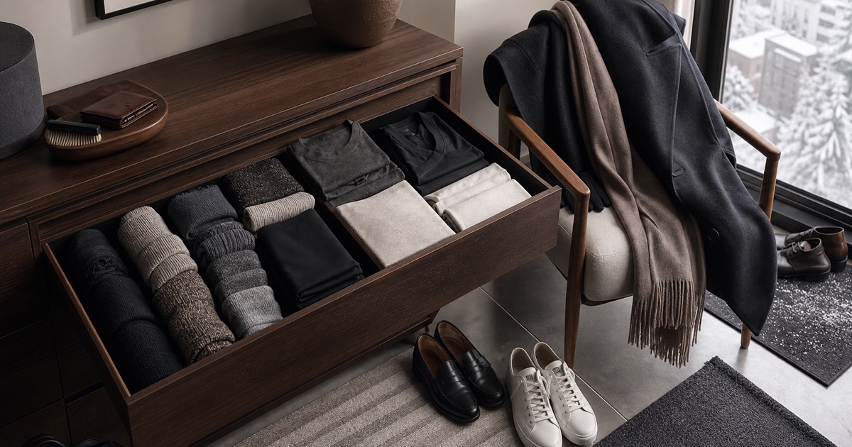 The Cold Commute Sock and Base-Layer Drawer