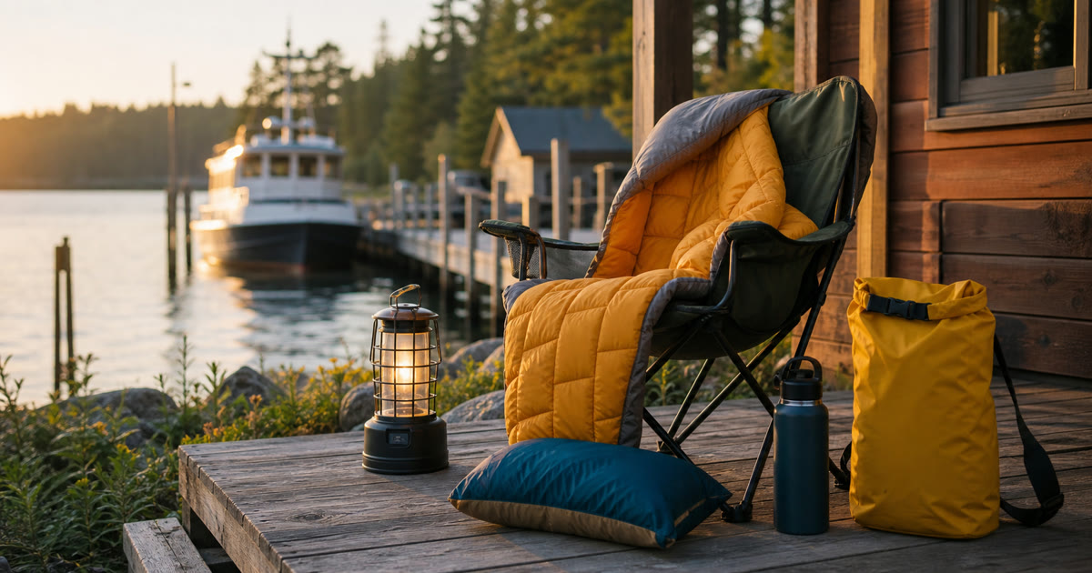 The Ferry and Cabin Weekend Outdoor Comfort Kit