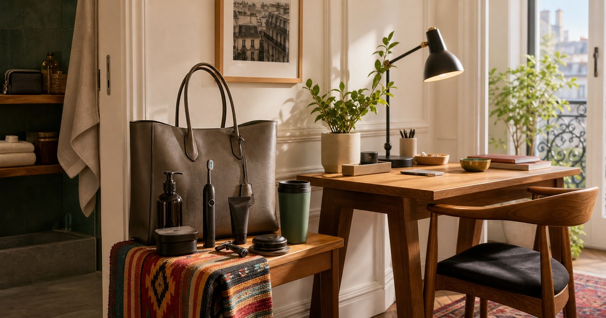 The Hybrid Work Starter Kit: Bag, Desk, Grooming, and Lighting