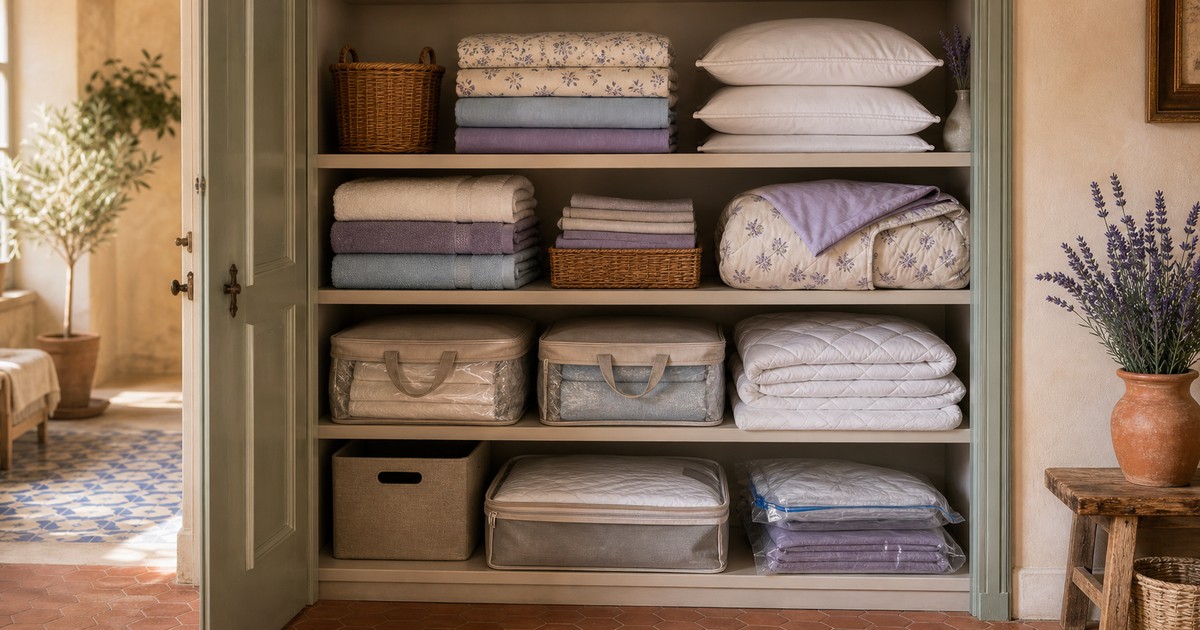 The Linen Closet Edit: Sheets, Towels, Protectors, and Seasonal Storage