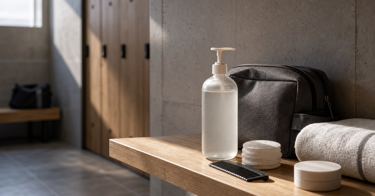 The Low-Claim Cleanser Shelf for Travel, Gym Bags, and Shared Bathrooms
