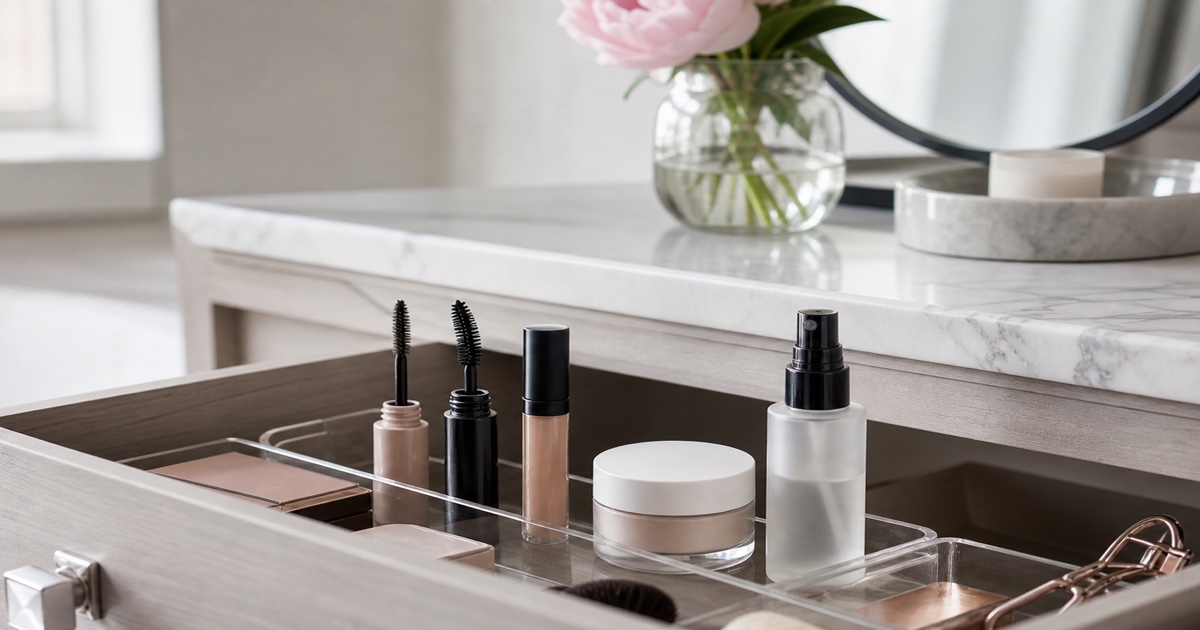 The Low-Drama Makeup Finishers Drawer