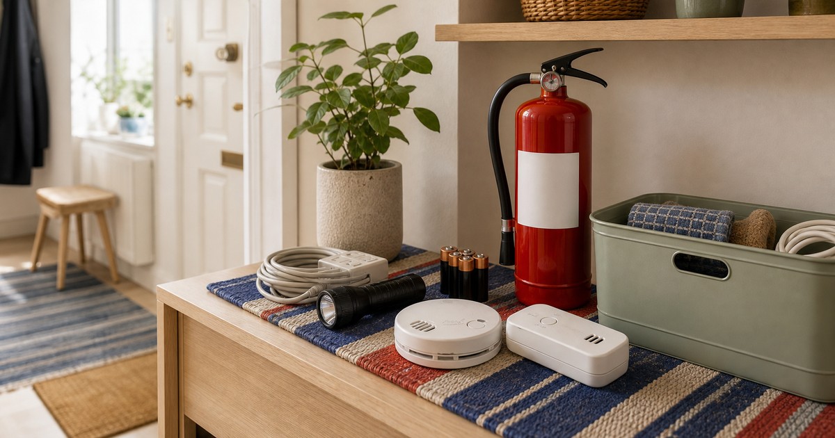 The Minimal Home Safety Kit: Smoke Detector, CO Detector, Fire Extinguisher