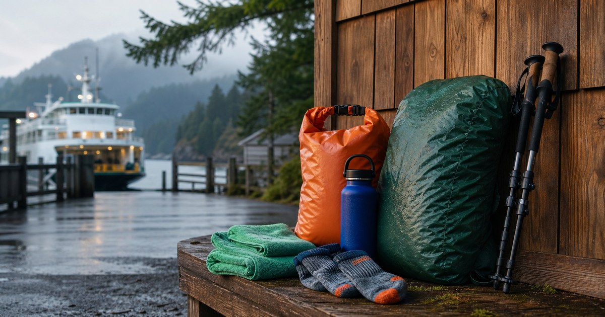 Outdoor Accessories for Ferry Weekends, Cabins, and Wet Trailheads