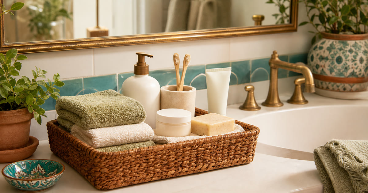 The Overnight Guest Bathroom Beauty Basket