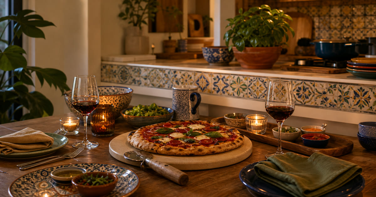 The Pizza Stone, Cutter, and Ramekins Kit for Casual Hosting Nights