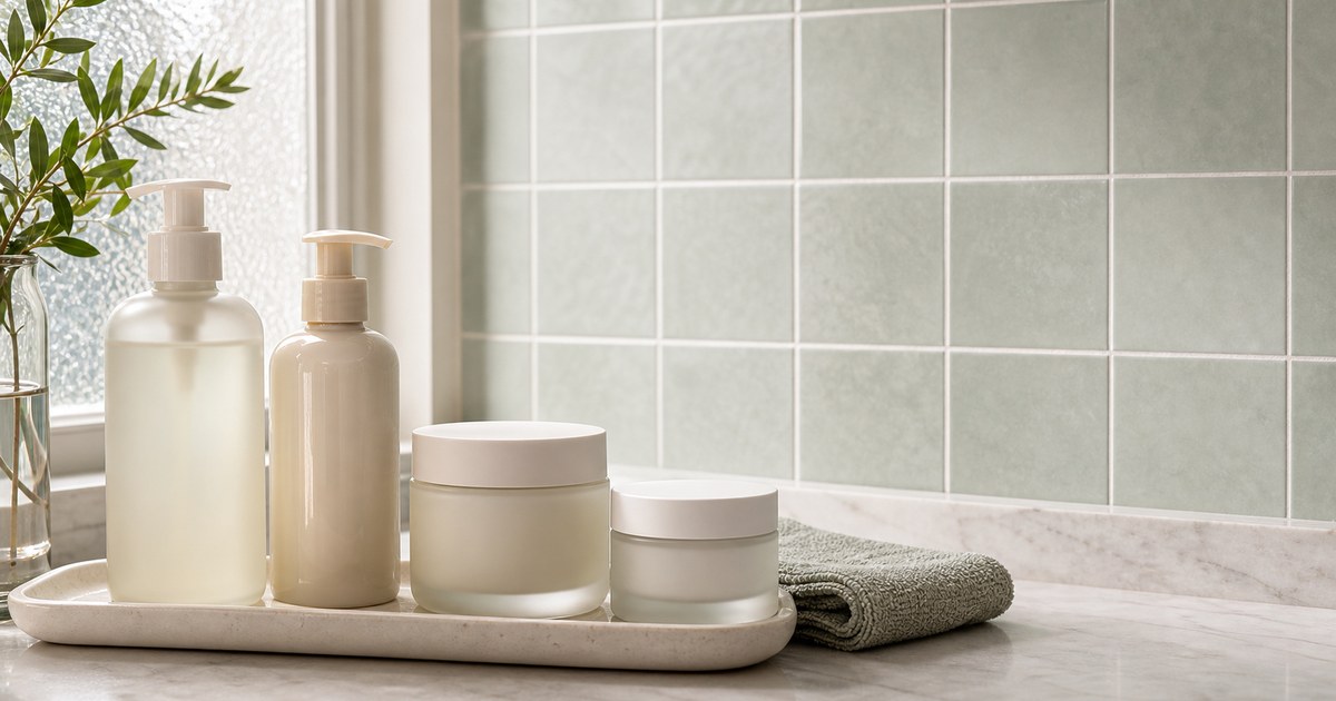 The Practical Moisturizer Shelf for Shared Bathrooms and Small Apartments