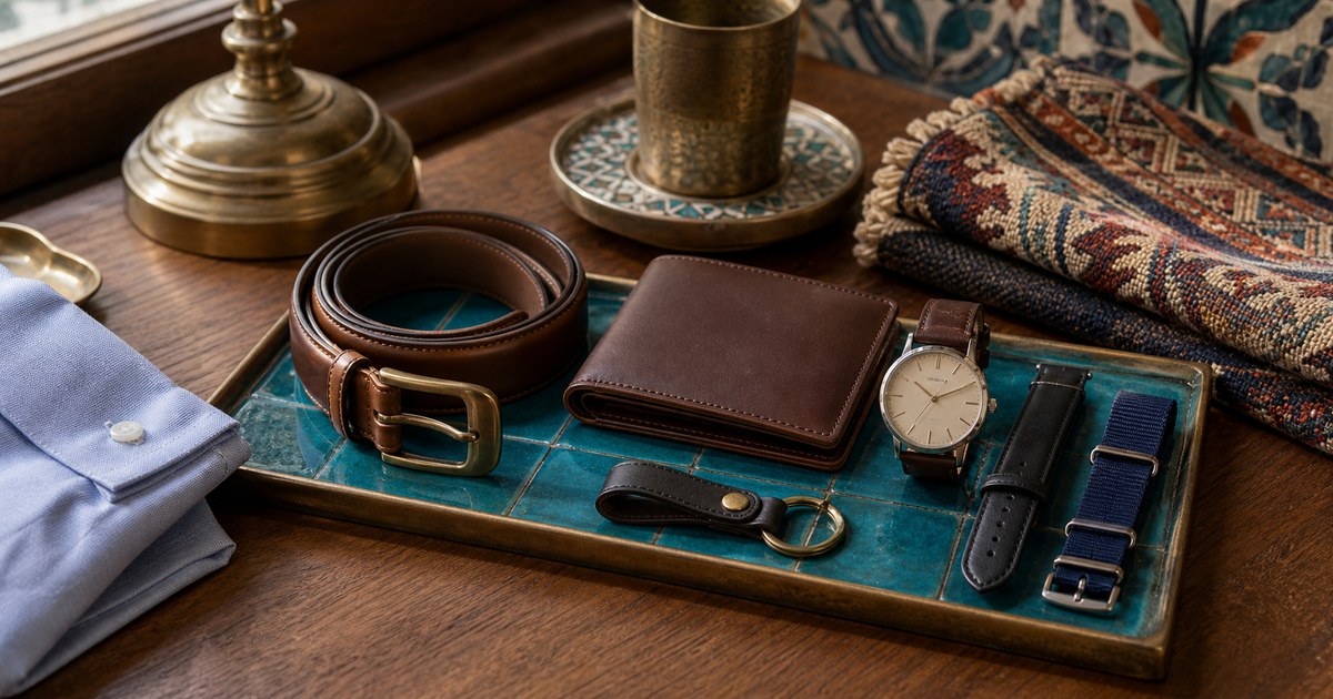 The Quiet Belt, Wallet, and Watch Detail Guide