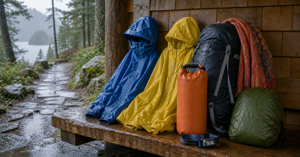 The Rain Jacket, Poncho, Dry Bag, and Pack Cover Storm-Ready Day Pack