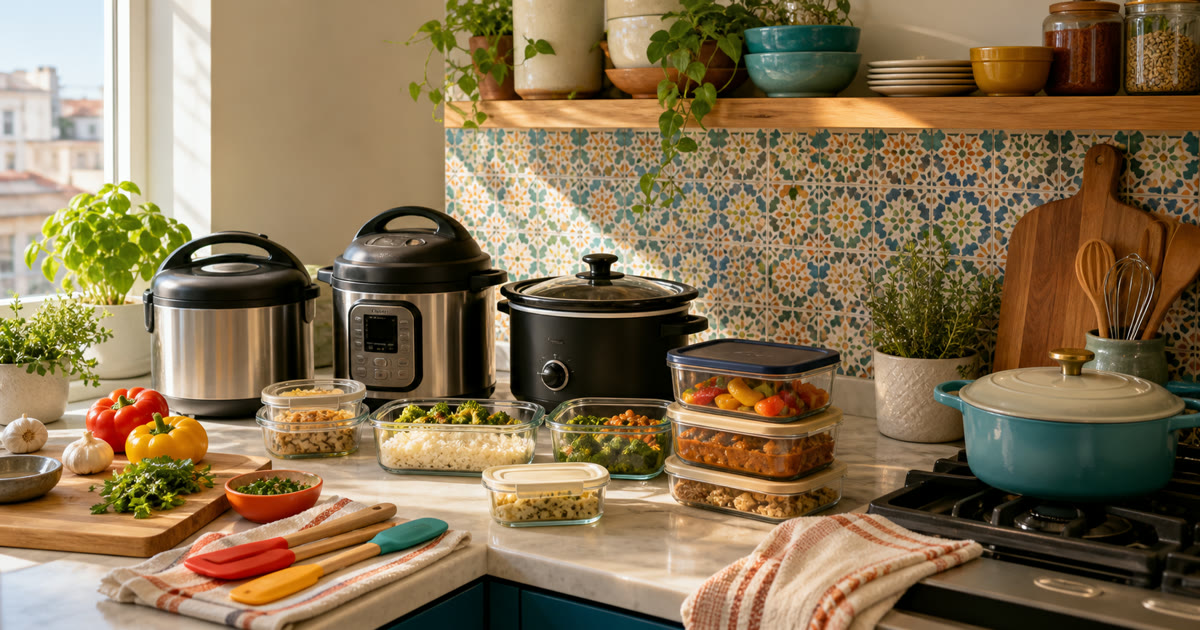 The Rice Cooker and Slow Cooker Counter for Weeknight Batch Meals