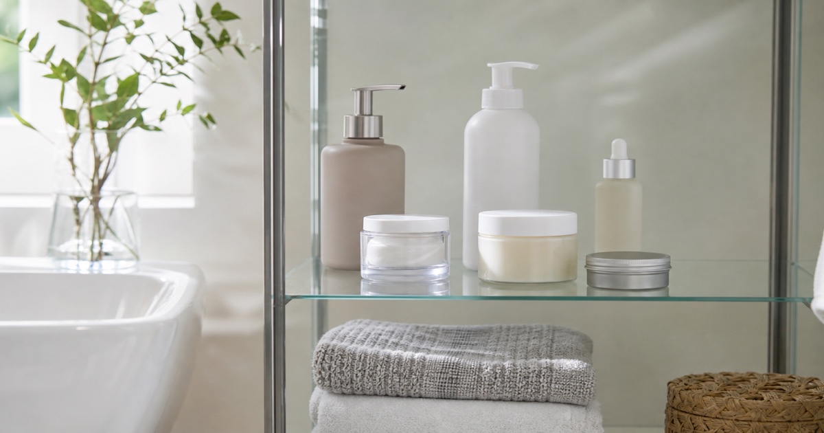 The Sensitive Moisturizer Shelf for Shared Bathrooms