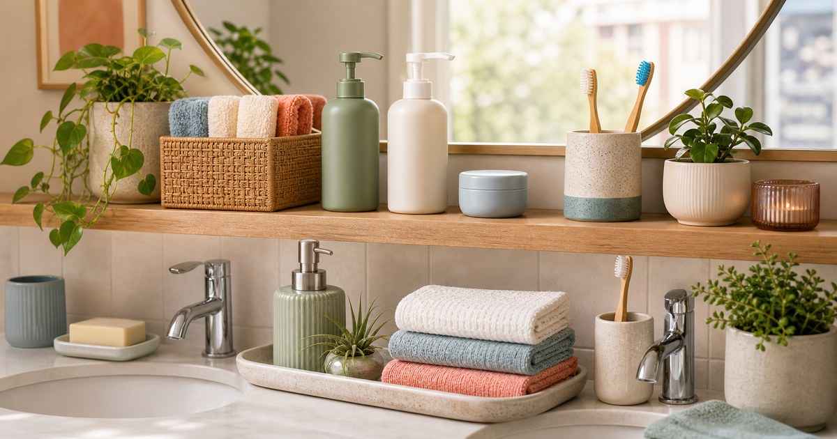 The Shared Bathroom Skincare Shelf for Couples and Roommates
