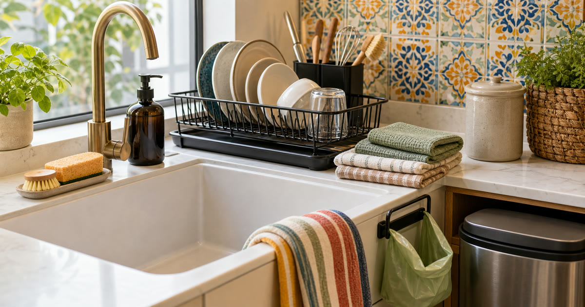 The Sink-Side Cleanup Kit for Busy Weeknight Kitchens