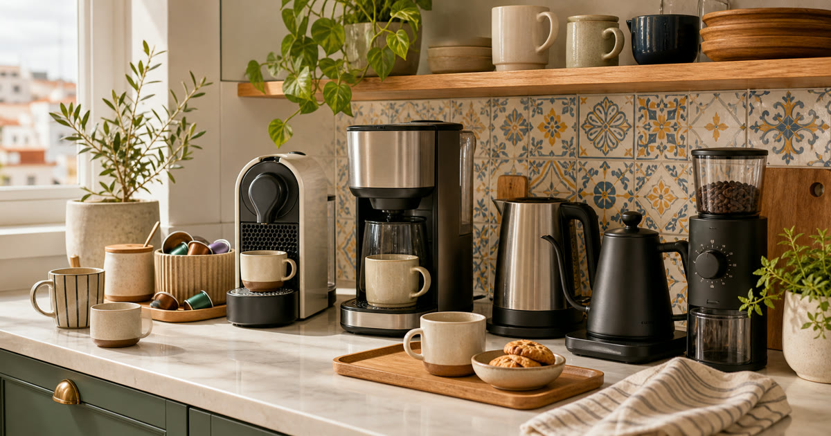 The Small Kitchen Coffee Station That Earns Counter Space