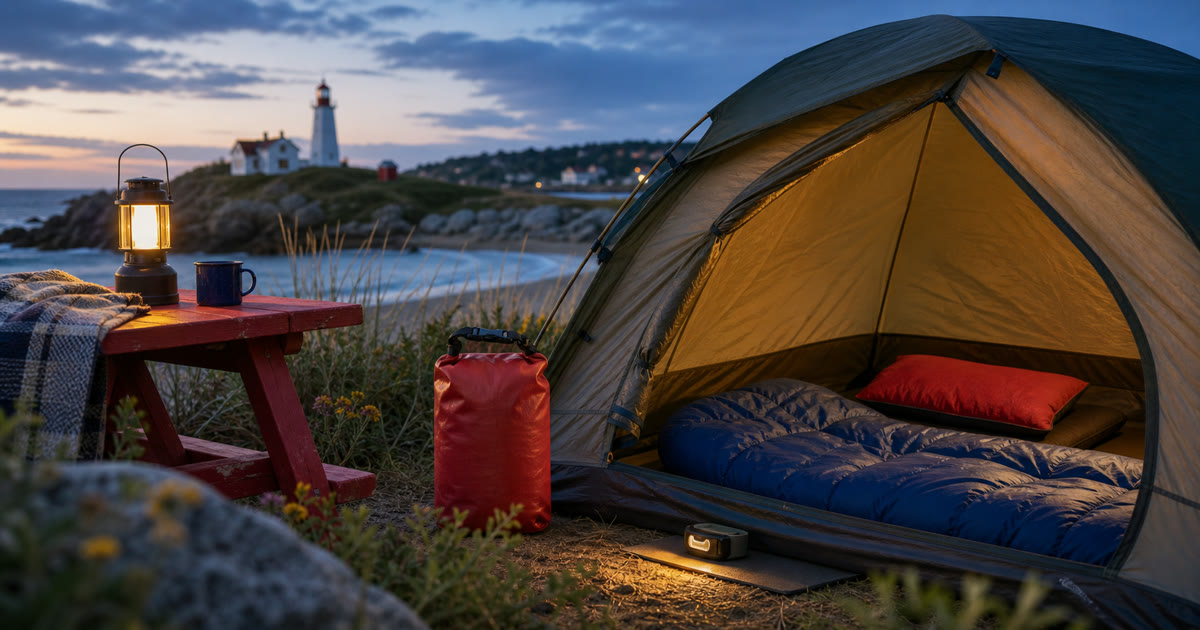 The Small Tent Sleep Kit for Bag, Pillow, Headlamp, and Dry Storage