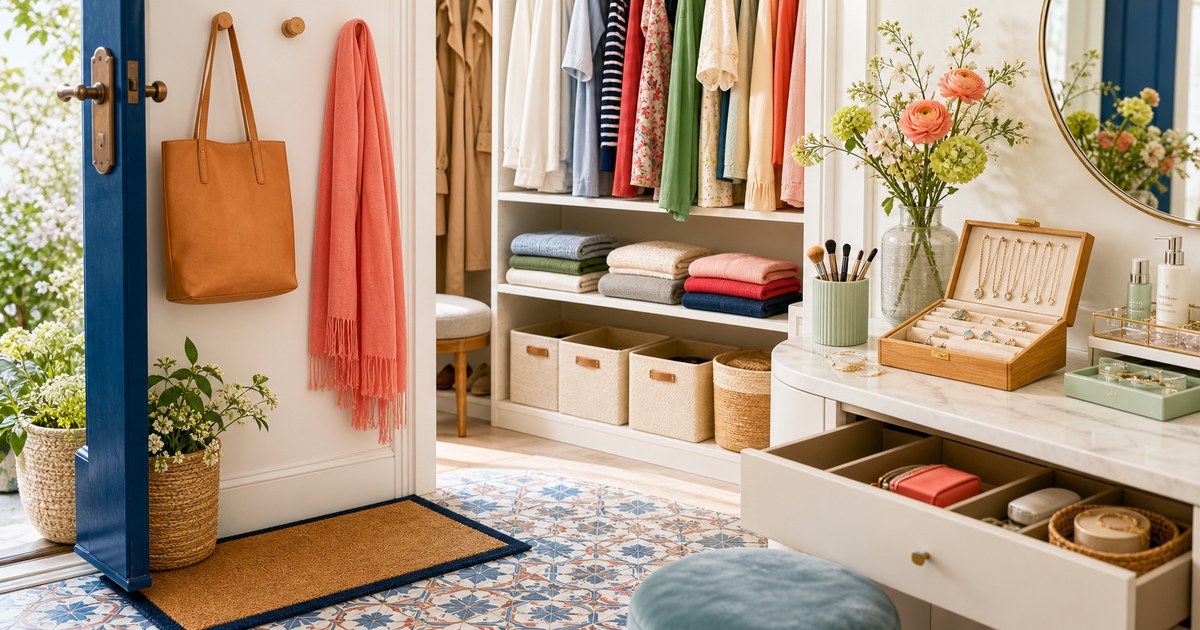 The Spring Closet, Vanity, and Entryway Refresh