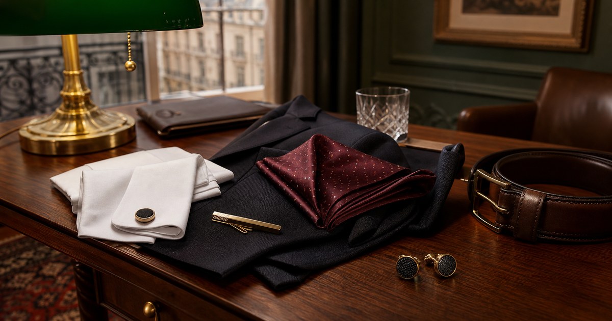 Tie Clips, Cufflinks, and Pocket Squares for Modern Formal Dressing