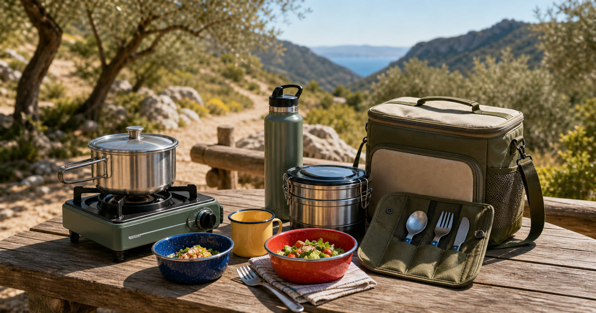 The Trailhead Lunch Kit for Stove, Mess Kit, Cooler, and Clean Water