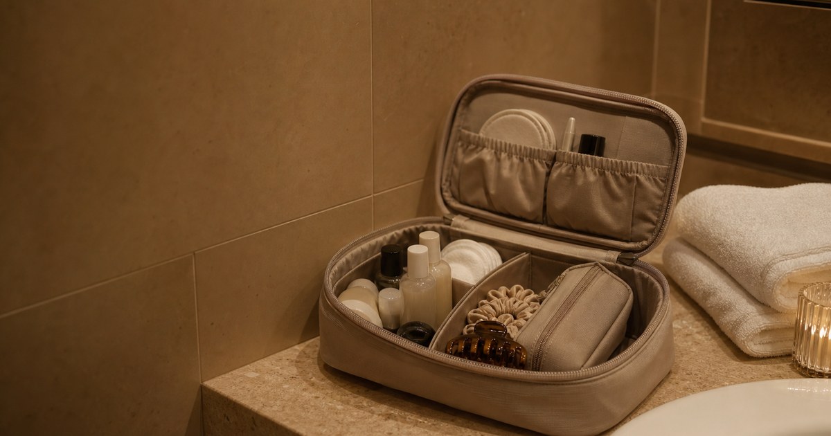 The Travel Vanity Pouch for Long Weekends and Shared Bathrooms