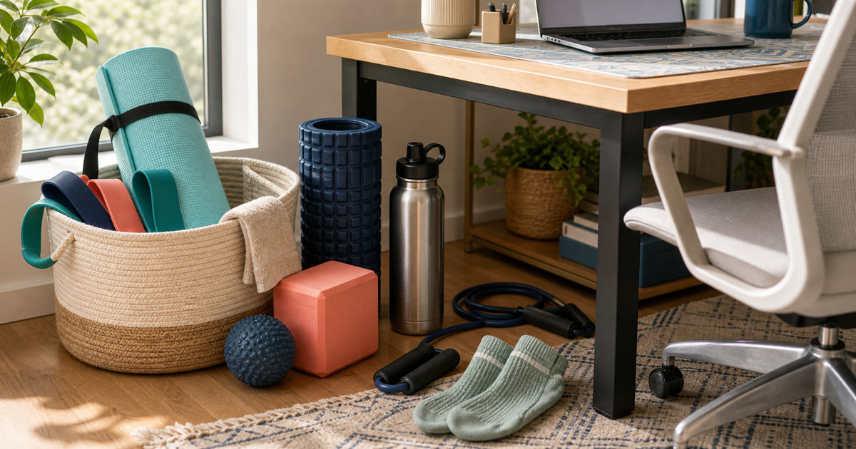 The Under-Desk Mobility Kit for Long Laptop Days
