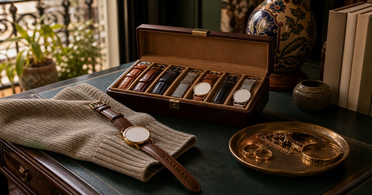 Watch Bands, Watch Boxes, and Daily Desk-to-Dinner Accessories