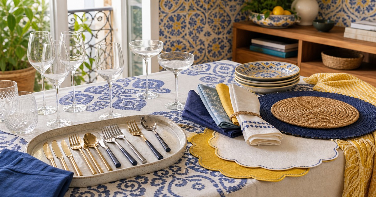 Wine Glasses, Flatware, Cloth Napkins, and Placemats Compared